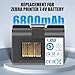 CBQ 6800mAh ZQ520 Printer Replacement Battery for Zebra ZQ620 QLN220 QLN320 ZQ610 QLn220HC QLn320HC ZQ500 ZQ510 ZR628 for High Capacity Lithium-ion Battery