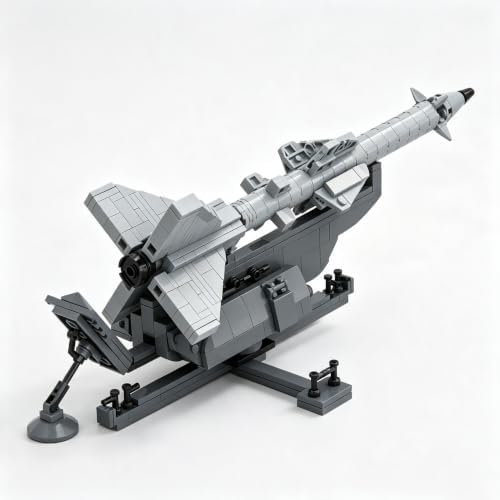 ASUIU S-75 Surface-to-Air Missile Building Block Toy Adjustable Lift Military S75 Sam Missile Bricks Model Set Gift 386pcs — view 5