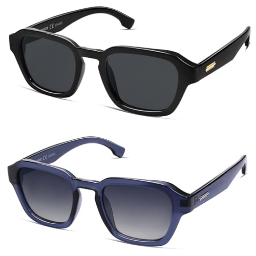 Image of VANLINKER Retro Vintage Polarized Trendy Small Square Sunglasses for Women Men 2025 Fashion Shades VL9858