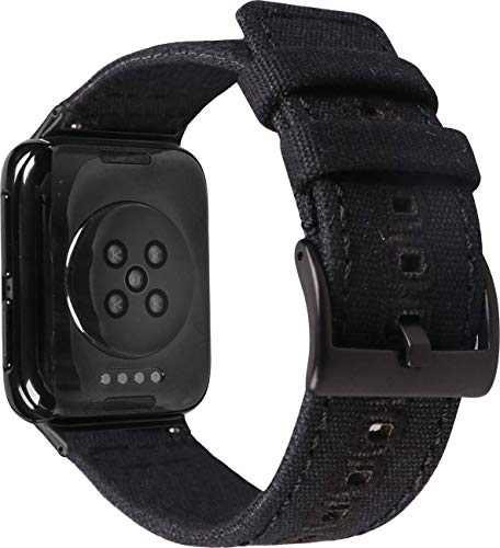 Shieranlee Compatible with Oppo watch 1 41mm strap,Soft Woven Nylon Replacement Band with Adjustable Closure