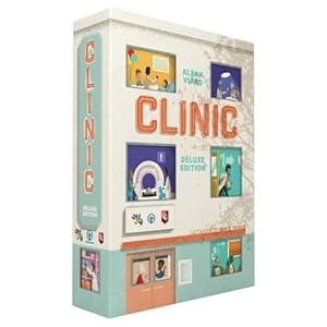 Capstone Games: Clinic Deluxe - Strategy Board Game, Tile Placement, 1-4 Players, Ages 12+, 60-150 Min Game Time