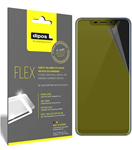 dipos I 3X Protector de Pantalla Compatible con ZTE Axon 9 Pro Cobertura 100% Compatible con Pantalla - láminas Protectoras
