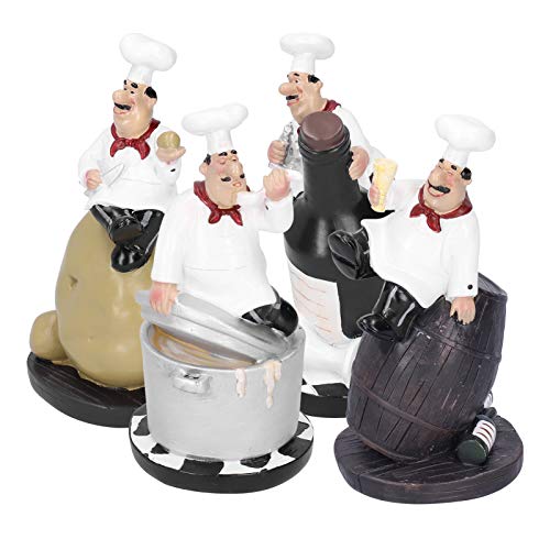 Set de Figuras de Chef en Resina para Cocina miniatura 6
