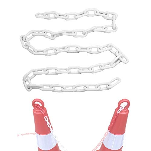 Plastic Chain Barrier Link Safe Decorative Garden Fence 5M/Pack, 6mm,