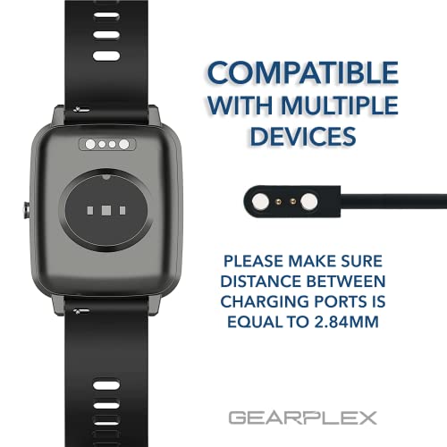 Magnetic Smart Watch Charging Cable Compatible with Apple, Samsung, and Fitness Watches, Quick Charge with 2-Pin Connections, USB Type-C, 2.5mm image 5