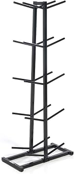 Power Systems Medicine Ball Storage Rack Only Double Med Ball Tree Holds 10 Balls, Vertical Gym Organizer Stand for Home Gym, Fitness Studio & Commercial Equipment Storage, Black
