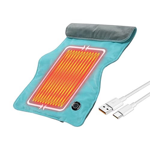 Manta eléctrica USB para sofá con 3 niveles de temperatura para hogar y camping 6