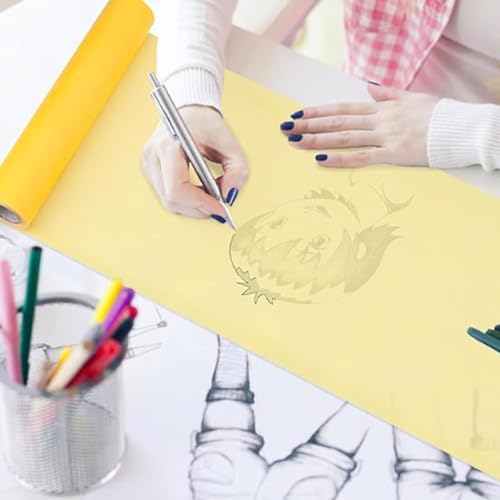 Papier calque de couture jaune canari 46m pour simplifier vos découpes
