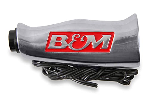 B&M 80658 Brushed Aluminum T-Handle Shifter Grip With Button And Sae Thread Inserts #TOP2