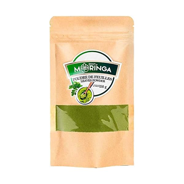 Pure Moringa Oleifera Powder- Green Superfoods Supplements, Rich Vitamin, Perfect for, Drinks, Tea & Recipes 100% Pure…