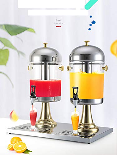 Dispensador de bebidas de cristal con soporte para grifo, para cerveza, agua, jugo, cócteles y bebidas frías, ideal para fiestas y eventos