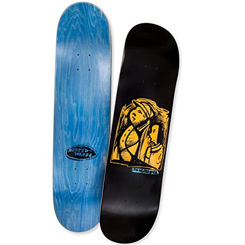 Boardparadise The Heated Wheel Frontier Skateboard Deck Black Orange 8.0