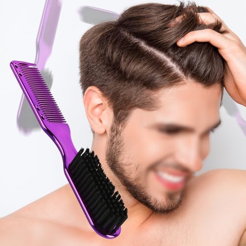 Laroal 3-teilige Reinigungsbürste für Friseurscheren mit Friseurkämmen, Bartbürste, flacher Kamm für Männer, Friseurkamm, Haarstylingbürste, Werkzeug, Friseurzubehör, Reinigungsmittel