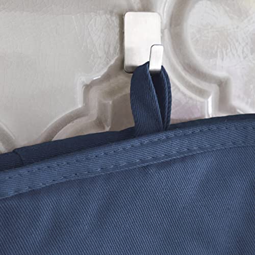 Extra Long Silicone Oven Mitts Heat Resistant 500 Degrees, 2 Pack, 14"X7" Cornflower, All-Clad Kitchen Textiles #TOP2