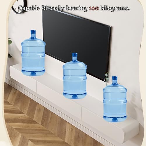 Meuble TV flottant au design moderne, console multimédia épurée - 5