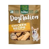 Freshpet Dognation Treats for Dogs, Chicken Recipe, Natural Hickory Smoke Flavor, Natural, No Artificial Preservatives, 6.4 Ounce (Pack of 6)