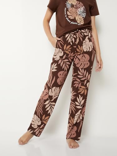 Image of Max Women's Printed Round Neck Half Sleeve Cotton Pyjama Set