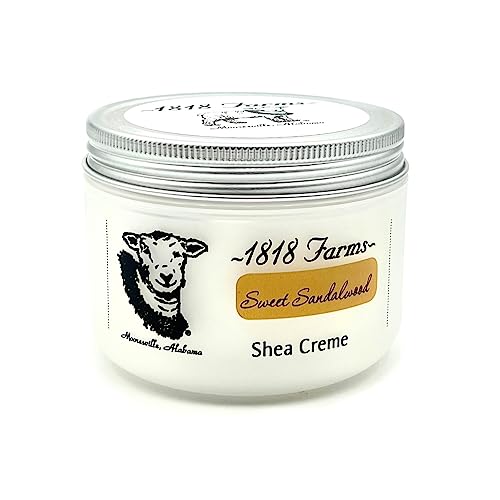 1818 Farms Shea Creme, 8 Fluid Ounces, Sweet Sandalwood