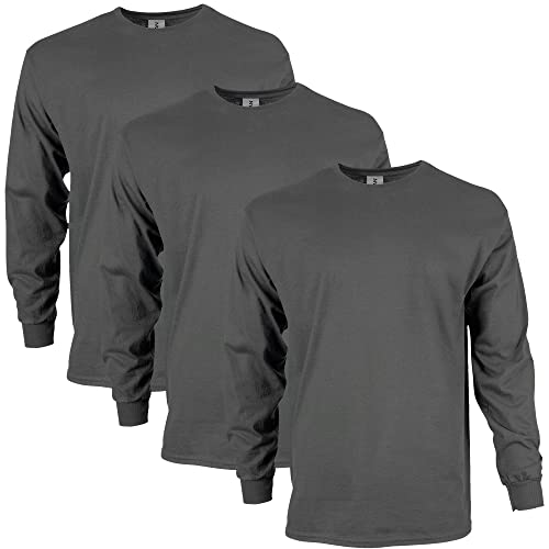 Image of Gildan Adult Ultra Cotton Long Sleeve T-Shirt, Style G2400, Multipack