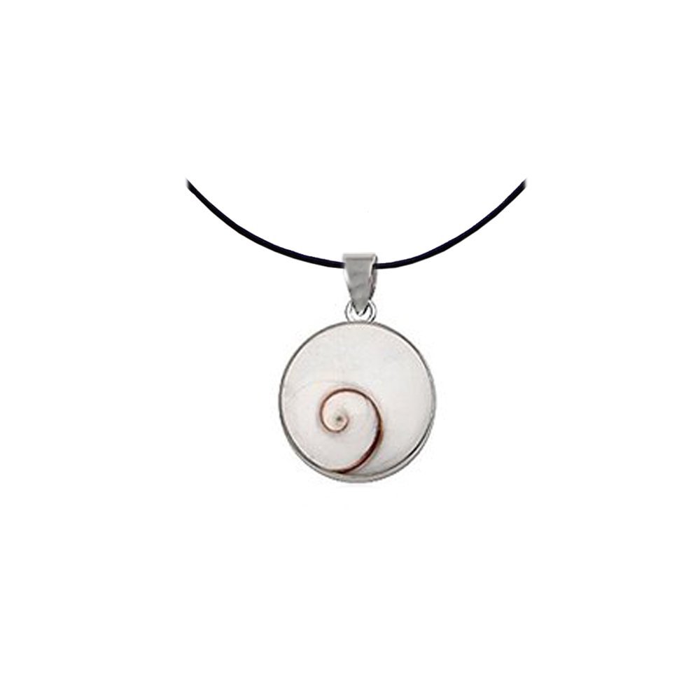 Petit pendentif Oeil de Sainte-Lucie et argent - rond - diametre -1 cm