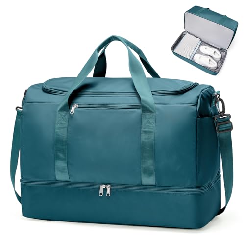 Image of Extra Large Travel Duffle Bag,Carry on Overnight Weekend Bag with Shoes Compartment,Weekender Bags for Women for Travel Business Trips Sport Hospital