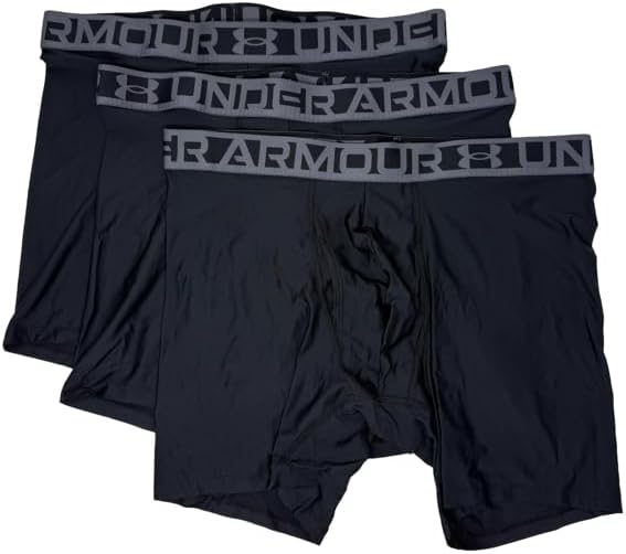 Under Armour Essential Tech Mesh Boxerjock 6" Inseam 3-Pack