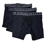 Under Armour Essential Tech Mesh Boxerjock 6' Inseam 3-Pack (US, Alpha, X-Large, Regular, Regular, Black/Black/Black)