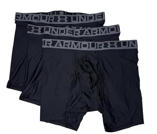 Under Armour Essential Tech Boxerjock Boxerjock 15 cm Costura interna pacote com 3 (EUA, alfa, médio