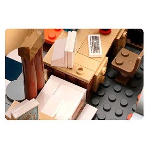 n.g. Home Decor 3280Pcs Modular House Building Sets Corner Hotel Architecture Modell mit LED-Beleuchtungsset - DIY City… – Bild 8