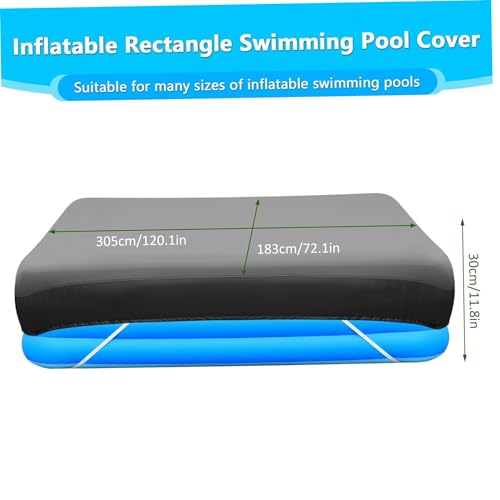Couverture de piscine gonflable rectangle robuste de haute protection étanche - 7