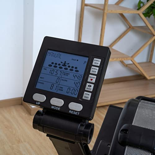 MASSFORCE Pro Rudergerät - Rudergerät - Magnetisches Bremssystem - 15 Widerstandsstufen - leise - LCD-Display mit… – Bild 5