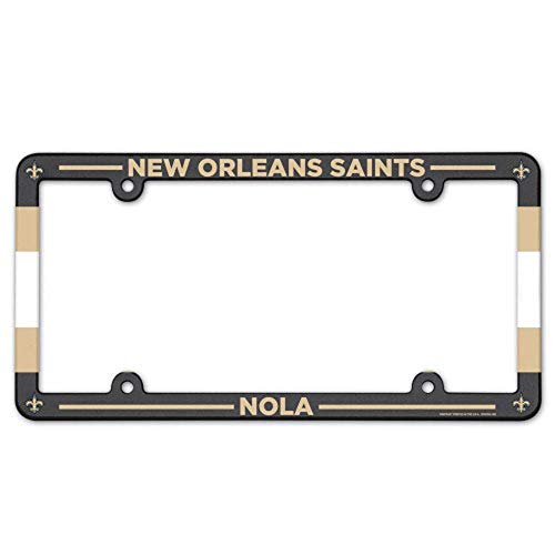 NFL New Orleans Saints LIC Plate Frame Full Color