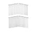 Set of 40 Piece Galvanized Steel Tent Pegs – 9 Inches Length Garden Stakes