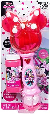 Little Kids Disney Minnie Mouse Light and Sound Musical Bubble Wand, Includes Bubble Solution, Multi (2051) - View 7