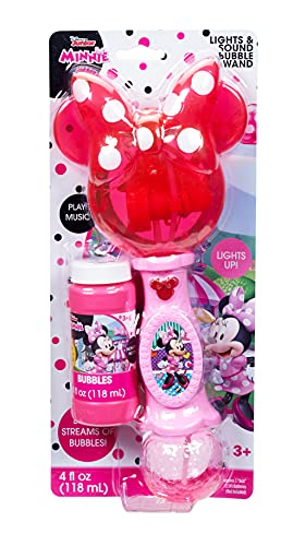 image for Little Kids Disney Minnie Mouse Light and Sound Musical Bubble Wand, I