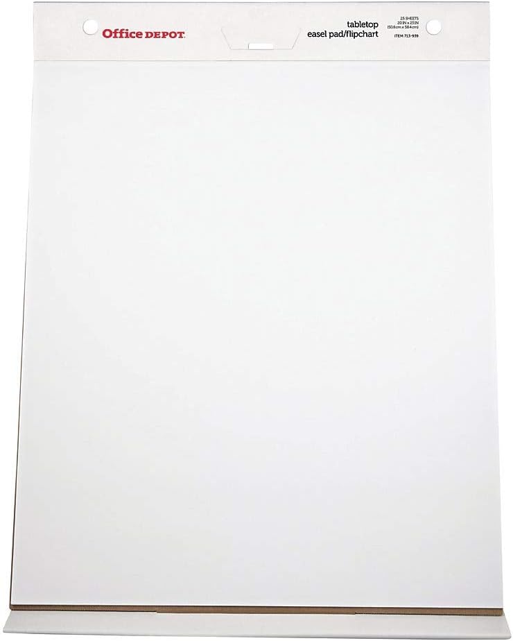 Office Depot Brand 30 Recycled Table Top Flip Chart, 20" x