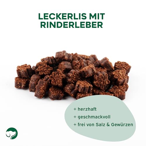 Topdog Leberwurst Leckerli für Hunde 2 x 80g - Kleine Happen als Belohnung oder für das Training - 100% Natürlich ohne Zusatzstoffe - Ideales Hundeleckerli