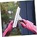 HAKIDZEL 6pcs Aluminum Alloy Shower Squeegee Replacement Blades Soft Silicone Strips for Glass Doors Window Cleaning Kit for Bathroom and Car Windshield