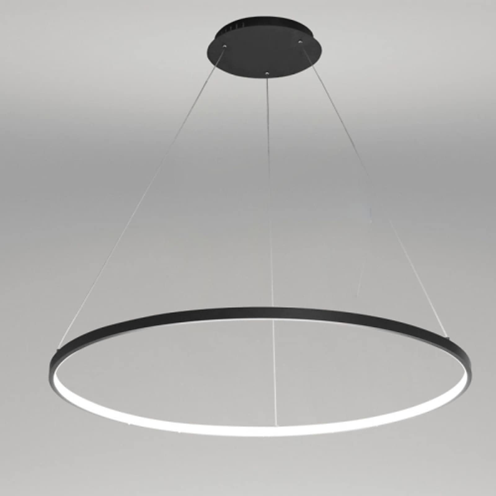 Suspension LED circulaire réglable pour salon et table à manger moderne en métal 38W