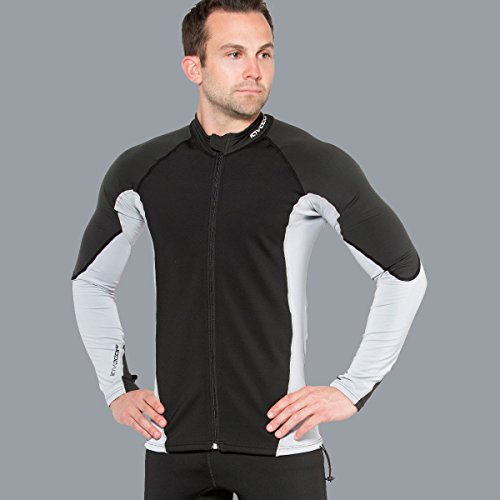 New Men's LavaCore Elite Stand Up Paddleboard (SUP) Jacket - Grey (Size 2X-Large) for Scuba Diving, Surfing, Kayaking, Rafting, Paddling & Many Other Watersports