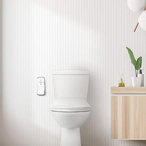 Bio Bidet Ultimate 770 Round Smart Bidet Toilet Seat in White, 3 in 1 Stainless Steel Nozzle, Adjustable Heated Water and Seat, Air Dryer, Wireless Remote, Night Light, Posterior and Feminine Wash - Thumbnail 6