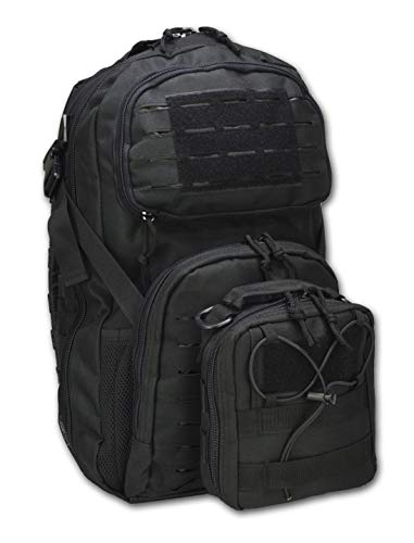 Lightning X Tactical Medic Backpack + IFAK Pouch Combo - Laser Cut MOLLE - Stealth Black - Lightning X Products
