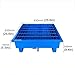 OREKPOT Drip Tray with Drain and Wheels for Industrial Warehouses, Yellow Plastic Drum Spill Containment Platform，Blue 26x26x9.4in
