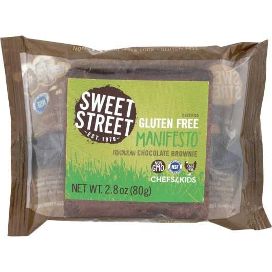 Sweet Street Honduran Chocolate Manifesto Brownie, 2.8 Ounce - 48 per case.