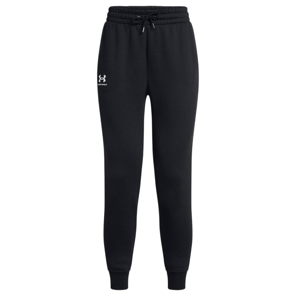 Under Armour UA Icon Fleece Jogger - Black/Black/White - LG