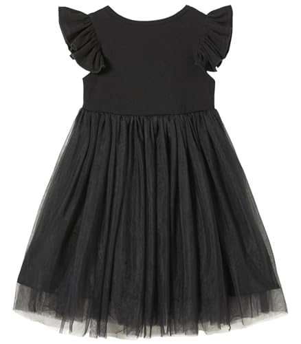 Niyage Girls Dress Tulle Tutu Toddler Ruffle Sleeveless Casual Princess Dresses2