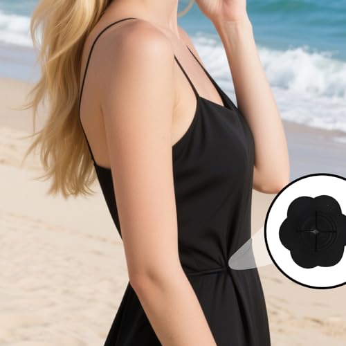 10pcs Cinch Clips for Women Clothing, Back Dress Clips Shirt Cincher Silicone Fashion Waistband Tightener Clip for Shirts Dresses Blouse Tops (5 Colors, 2 Sizes) by Gosknor - Used condition - Image 7