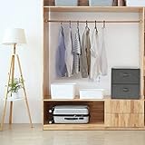 Genérico Cajas de almacenaje 2 Unidades Tela Gris Antracita 43x34x23 cm,Casa y jardín,Productos del hogar,Organización y Almacenamiento,Cestas para almacenaje,332909