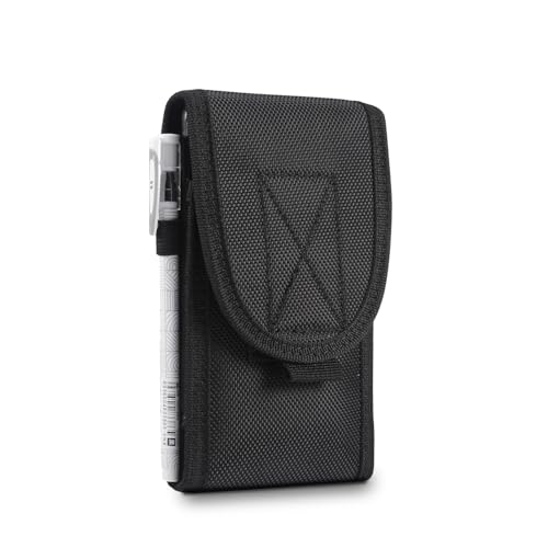 Fundas para teléfono Universal de 4/7 a 6/7 de pulgada táctico de MOLLE Ejército correa de la pistolera del teléfono móvil de la bolsa Compatible with el móvil de la correa del teléfono del clip de la