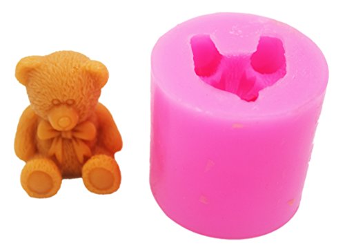 3D Bear Silicone Mold Soap Mold Or Soap Candle Chocolate Candy Silicone Molds For Soaps Bombs Baking Fondant Mints #TOP2